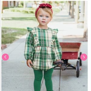 Hollis Plaid Waterfall Bubble Romper 18-24 months